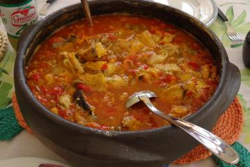 Moqueca de Peixe com Pirão