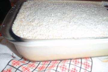 Sobremesa gelada de coco