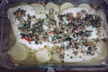 Filé de linguado ao forno