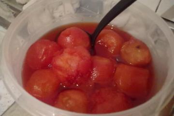 Maçã com gelatina