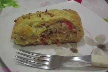 Enrolado de bacalhau maravilhoso
