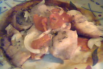 Filé de frango no micro-ondas