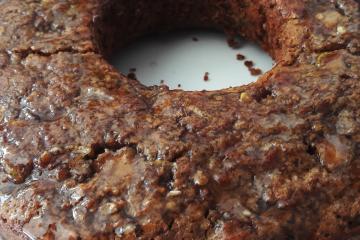 Bolo de maçã, aveia e canela
