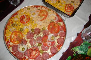 Pizza fina saborosa