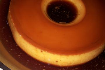 Pudim de leite condensado com creme de leite