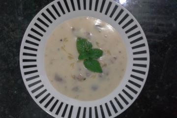Caldo de batata com bacon