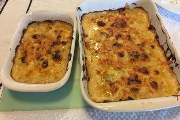 Peixe gratinado