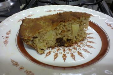 Torta Integral de aveia e maçã light