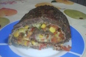 Rocambole de carne moída