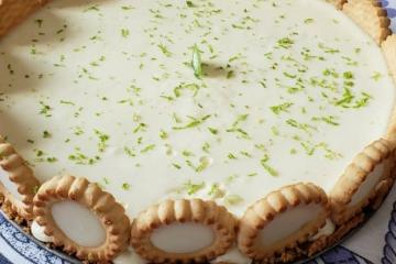 Torta de limão com chocolate branco