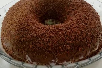 Brigadeirão ao banho-maria