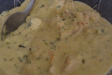 Peito de frango com requeijão cremoso