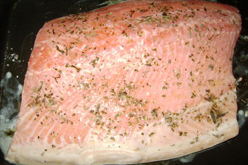 Salmão no forno
