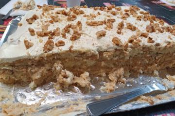 Bolo de nozes para aniversário