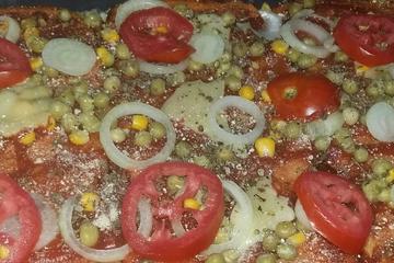Pizza de pão de forma