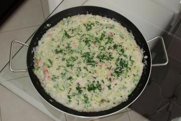 Risoto de Abobrinha com Lombo defumado