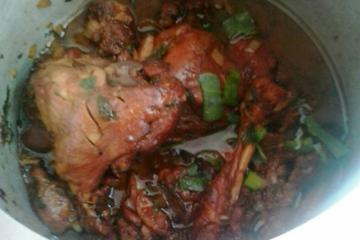 Frango no açúcar - frango dourado