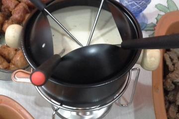 Fondue de queijo super econômico