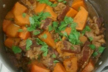 Abóbora com carne seca