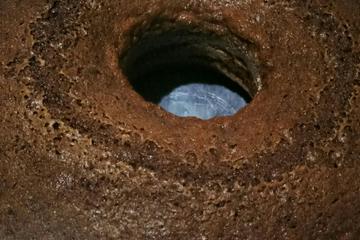 Bolo de chocolate com creme de café com chocolate