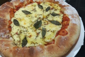 Massa de pizza fofinha