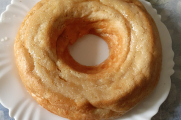 Pudim de pão rápido e simples