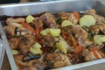 Asa de frango assada no forno