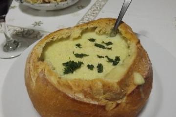 Sopa creme de palmito
