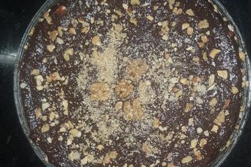 Bolo de banana com cacau, aveia e castanhas