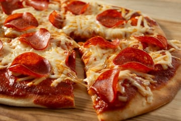 Pizza rápida sem glúten