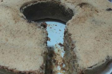 Bolo de aveia com maçã e banana