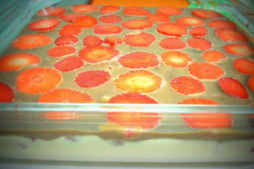 Torta de morango com chocolate da Mila