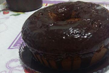 Bolo de chocolate tradicional