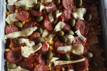 Massa de pizza liquidificador