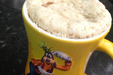 Bolo de caneca de aveia