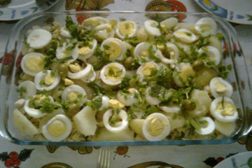 Salada de bacalhau do Junior