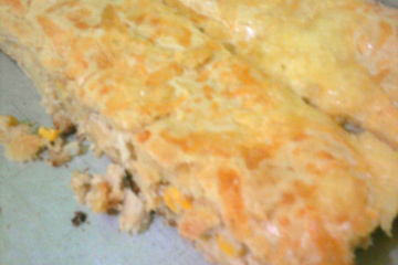 Torta de frango de liquidificador