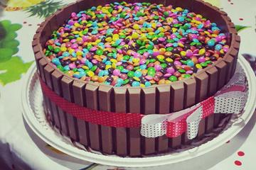 Bolo de Kit Kat à minha moda
