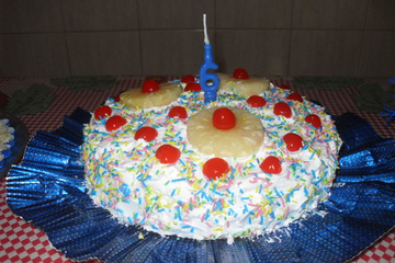 Bolo delicia de abacaxi