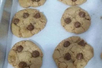 Cookies com gotas de chocolate