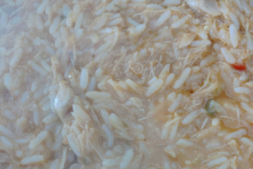 Risoto de frango