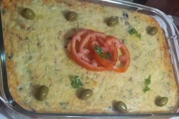 Torta de bacalhau cremosa