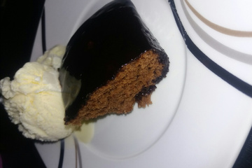 Calda de chocolate que endurece