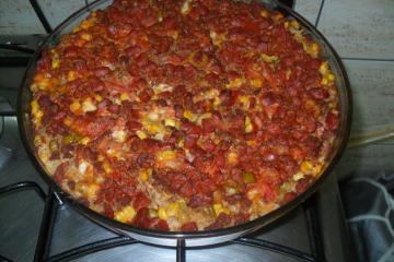 Arroz sete camadas