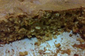 Bolo de aveia com maçã e banana