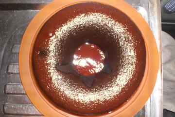 Bolo de fubá com goiabada