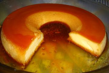 Pudim com coco