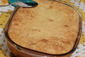 Torta de frango com requeijão de liquidificador