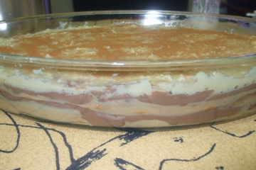Pavê de chocolate com doce de leite diferente