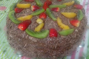 Bolo de mousse de chocolate
